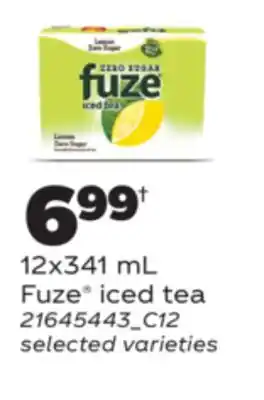 Real Canadian Superstore FUZE ICED TEA, 12x341 mL offer