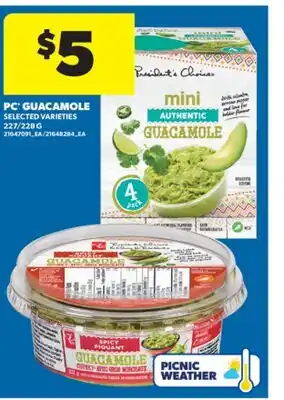 Real Canadian Superstore PC GUACAMOLE 227/228 G offer