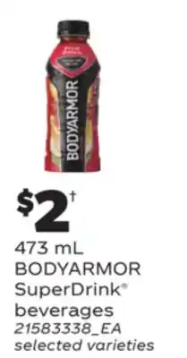 Real Canadian Superstore BODYARMOR SUPERDRINK BEVERAGES, 473 mL offer