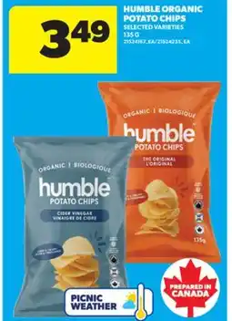 Real Canadian Superstore HUMBLE ORGANIC POTATO CHIPS, 135 G offer