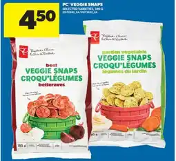 Real Canadian Superstore PC VEGGIE SNAPS, 180 G offer