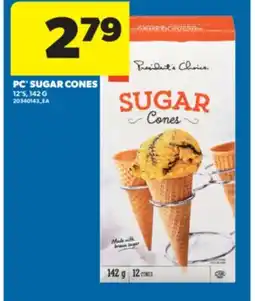 Real Canadian Superstore PC SUGAR CONES, 12' S, 142 G offer