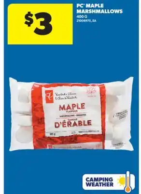 Real Canadian Superstore PC MAPLE MARSHMALLOWS, 400 G offer