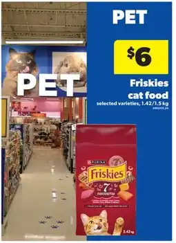 Real Canadian Superstore FRISKIES CAT FOOD, 1.42/1.5 kg offer