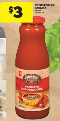 Real Canadian Superstore PC SPLENDIDO PASSATA, 680 ML offer