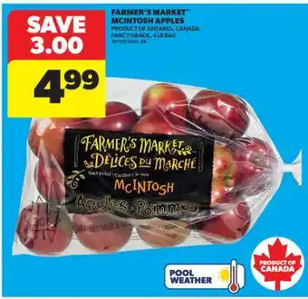 Real Canadian Superstore FARMER'S MARKET MCINTOSH APPLES, 4 LB BAG offer