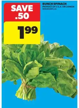 Real Canadian Superstore BUNCH SPINACH offer