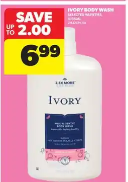 Real Canadian Superstore IVORY BODY WASH, 1035 ML offer