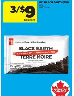 Real Canadian Superstore PC BLACK EARTH SOIL 25 L offer
