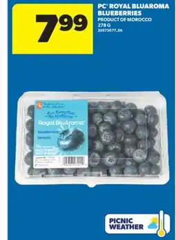 Real Canadian Superstore PC ROYAL BLUAROMA BLUEBERRIES 278 G offer