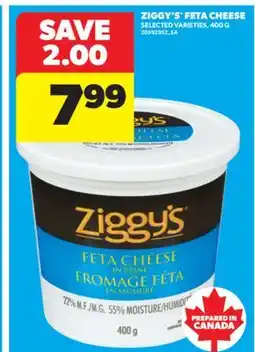 Real Canadian Superstore ZIGGY'S FETA CHEESE, 400 G offer