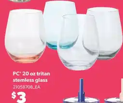 Real Canadian Superstore PC 20 OZ TRITAN STEMLESS GLASS offer