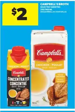 Real Canadian Superstore CAMPBELL'S BROTH, 250/900 ML offer
