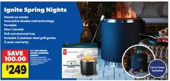 Real Canadian Superstore PC LOW SMOKE WOOD-BURNING FIREPIT offer