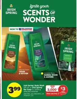 Real Canadian Superstore IRISH SPRING BODY WASH 591 ML OR IRISH SPRING BAR SOAP 6 X 104.8 G offer
