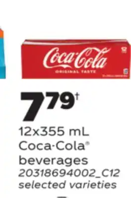 Real Canadian Superstore COCA-COLA BEVERAGES, 12x355 mL offer