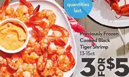 Longo's Cooked Black Tiger Shrimp offer
