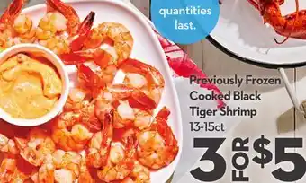 Longo's Cooked Black Tiger Shrimp offer