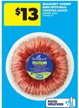 Real Canadian Superstore SEAQUEST SHRIMP RING WITH MILD COCKTAIL SAUCE, 454 G offer
