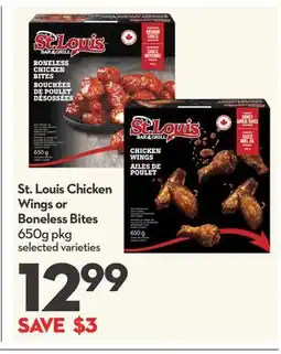 Longo's Chicken Wings or Boneless Bites offer