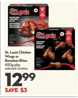 Longo's Chicken Wings or Boneless Bites offer