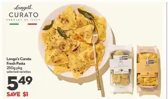 Longo's Curato Fresh Pasta offer