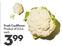 Longo's Fresh Cauliflower offer