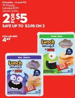 Longo's Schneider's Lunch Kit offer