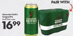 Longo's Alexander Keith's Original IPA offer