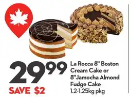 Longo's 8 Boston Cream Cake or 8 Jamocha Almond Fudge Cake offer