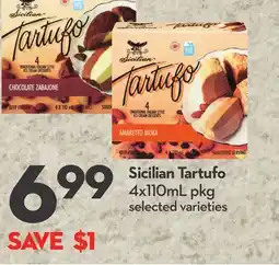 Longo's Sicilian Tartufo offer