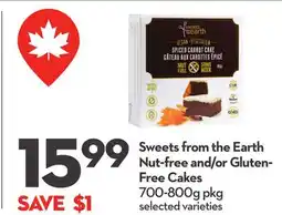 Longo's Sweets from the Earth Nut-free and/or Gluten-Free Cakes offer