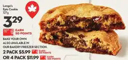 Longo's Epic Cookie offer