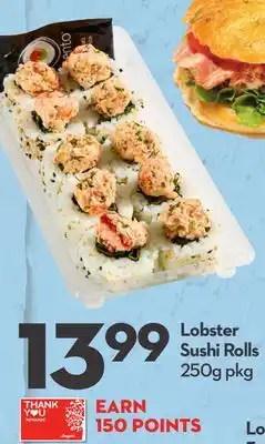 Longo's Lobster Sushi Rolls offer