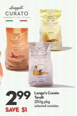 Longo's Curato Taralli offer