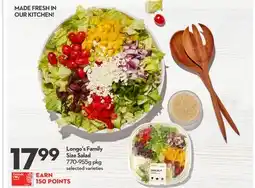Longo's Family Size Salad offer