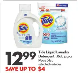 Longo's Liquid Laundry Detergent 1.86L jug or Pods 31ct offer