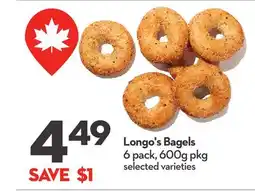 Longo's Bagels offer