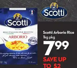 Longo's Scotti Arborio Rice offer