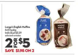 Longo's English Muffins offer