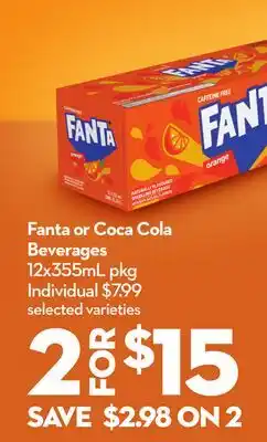 Longo's Fanta or Coca Cola Beverages offer