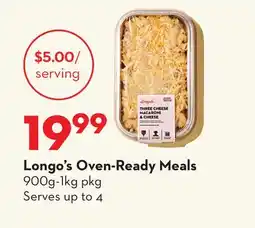 Longo's Oven-Ready Meals offer