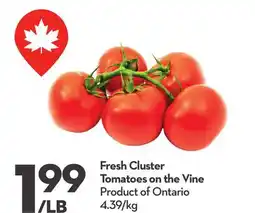 Longo's Fresh Cluster Tomatoes on the Vine offer