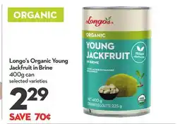 Longo's Organic Young Jackfruit in Brine offer