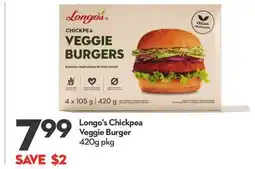 Longo's Chickpea Veggie Burger offer