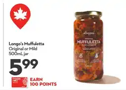 Longo's Muffuletta offer