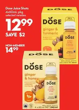 Longo's Dose Juice Shots offer