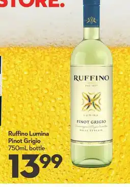 Longo's Ruffino Lumina Pinot Grigio offer