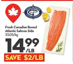 Longo's Fresh Canadian Boned Atlantic Salmon Side offer