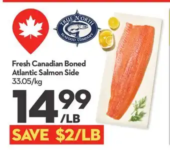 Longo's Fresh Canadian Boned Atlantic Salmon Side offer